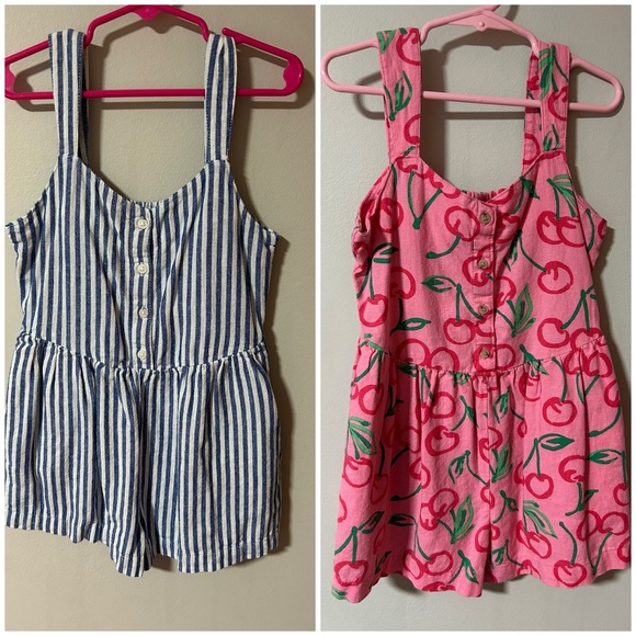 Old Navy Other - Old Navy printed Sleeveless bottom-front Romper Girls Size M